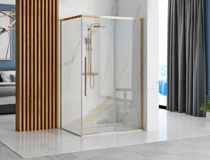 Душова кабіна REA SOLAR 90х90 GOLD — Photo 1