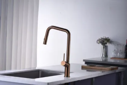 IMEX BONN PVD BRUSHED ROSE GOLD Змішувач для кухні, PVD матове рожеве золото — Photo 2