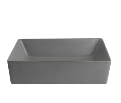 Раковина накладна Mixxus Premium QUADRO-0108 GRAY 550x390x145mm (MP6652) — Photo 6