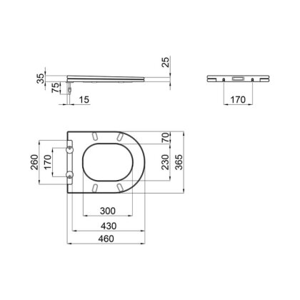 Сидіння для унітазу Qtap (Swan, Jay) з мікроліфтом Slim QT1699SC5176W — Photo 1