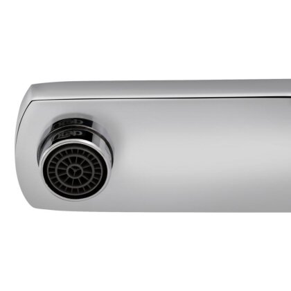 Змішувач для раковини Qtap Eco з поворотним виливом високий QTECOCRB007F Chrome/Black — Photo 5