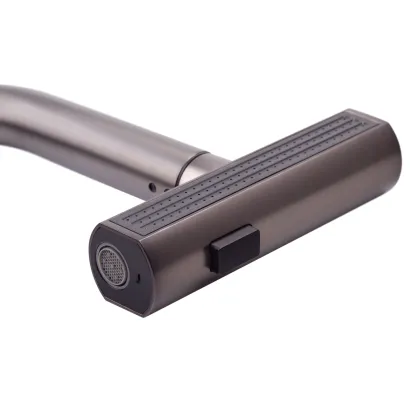 Змішувач для кухні з висувним виливом Mixxus Premium HAMMER 014 GRAPHITE (MI6955) — Photo 2