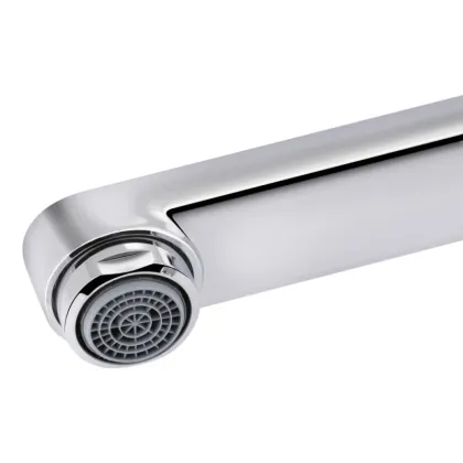 Змішувач для ванни Qtap Stenava з поворотним виливом QTST3245102FC Chrome — Photo 4
