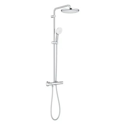 TEMPESTA SYSTEM душова система 250 з термостатом, колір хром — Photo 1