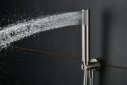 IMEX MONZA BRUSHED NICKEL Набір для душу термостатичний, матовий нікель — Photo 3
