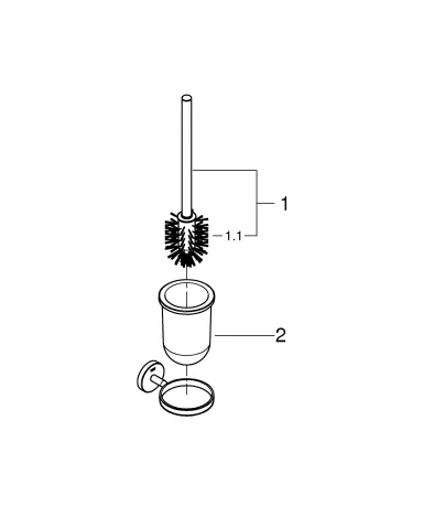 Туалетний йоржик у комплекті Grohe Bau Cosmopolitan Neutral (40463001) — Photo 4