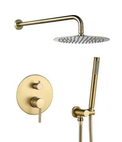 Душова система VBI MILANO BRUSHED GOLD прихованого монтажу