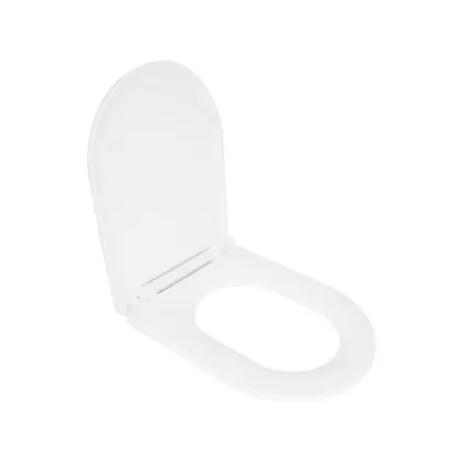 Сидіння для унітазу Qtap (Kolibri) 455×360×30 мм, White, з мікроліфтом Slim Duroplast, Quick Release QTST179W49488 — Photo 1