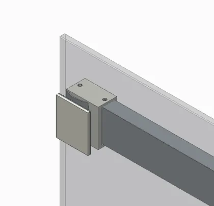 Двері в нішу Koer SR SD02-140x200-TR-01 прозоре скло Easy Clean 8мм, хром (KR5383) — Photo 15