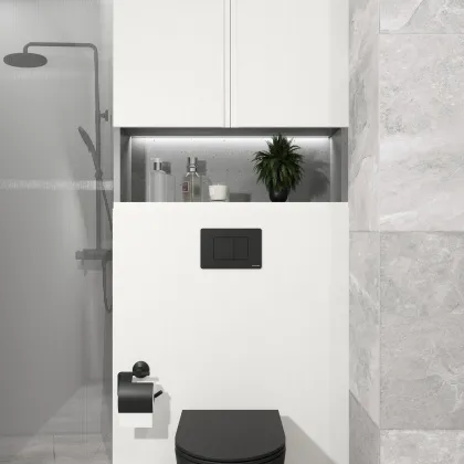 CUBE M панель змиву чорна black matt — Photo 3