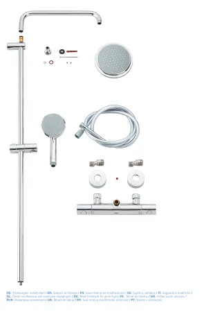 Душова система з термостатом для душа Grohe New Tempesta Cosmop. System (27922000) — Photo 3