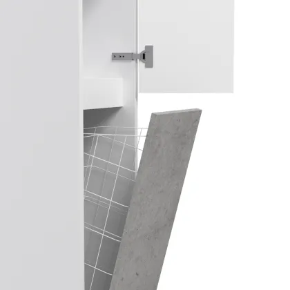 Шафа-пенал на підлогу з кошиком, права AM.PM M91CSR0351BF38 GEM S — Photo 5