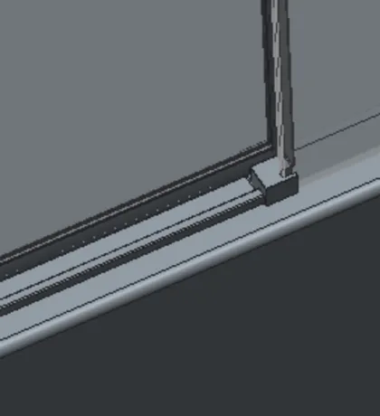 Шторки скляні на ванну розсувні Koer SR BS06-120x150-TR-01 прозоре скло Easy Clean 6мм, хром (KR5945) — Photo 5