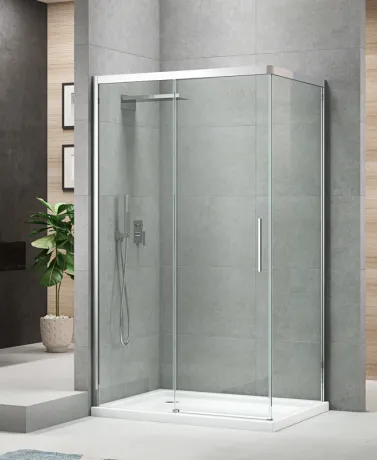 Бічна стінка до кабіни Koer SR SW05-90x200-TR-01 прозоре скло Easy Clean 6мм, хром (KR5407) — Photo 25