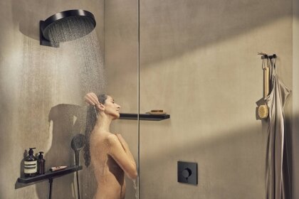 SHOWERSELECT COMFORT E термостат для 2 споживачів, прихований монтаж, колір чорний матовий — Photo 1