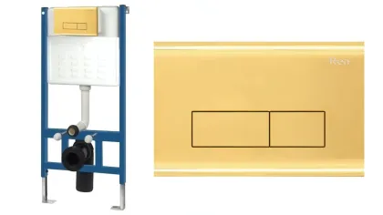 Кнопка змиву для інсталяції REA H LIGHT GOLD — Photo 1