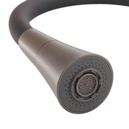 Змішувач для кухні Mixxus Premium Matis 011-T (NUT) Graphite Refl.Black (Колір граф.+сил.вилив чорн) (MI8268) — Photo 1