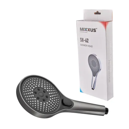 Лійка для душу MIXXUS SH-62 GRAPHITE 3 функції (Колір графіт) (MI8300) — Photo 1