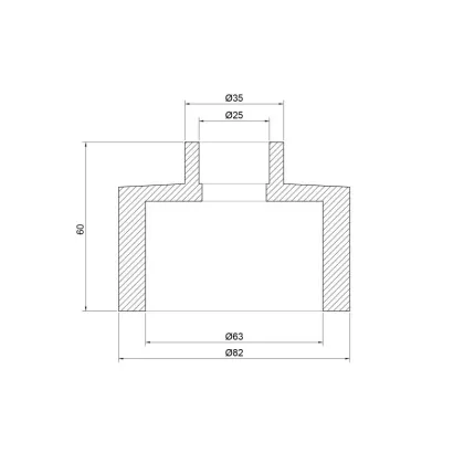 Муфта PPR Thermo Alliance 63х25 — Photo 1
