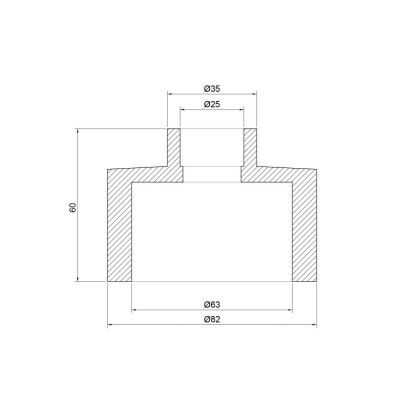 Муфта PPR Thermo Alliance 63х25 — Photo 1