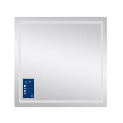 Дзеркало Qtap Mideya (MI2) 700х800 з LED-підсвічуванням Touch, з антизапотіванням, димером, рег. яскравості QT2078DCF7080 — Photo 2