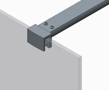 Душова перегородка Koer SR SP01-100x200-TR-01 Walk-In прозоре скло Easy Clean 8мм, хром (KR5393) — Photo 9