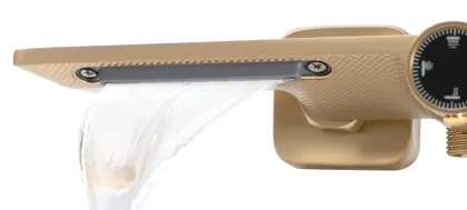 Душовий гарнітур REA HELIX BRUSHED GOLD матове золото з виливом — Photo 4