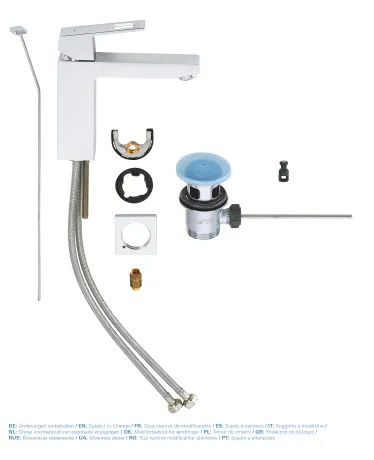 Змішувач для раковини M-розміру Grohe Eurocube (23445000) — Photo 2