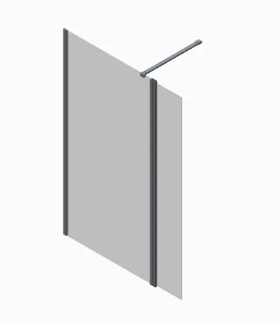 Душова перегородка Koer SR SP03-30x200-TR-01 Walk-In (рух.част) прозоре скло Easy Clean 8мм, хром (KR5399) — Photo 9