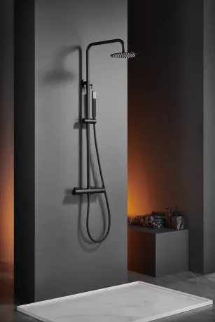 IMEX MONZA MATT BLACK Душова колона, чорний матовий — Photo 1