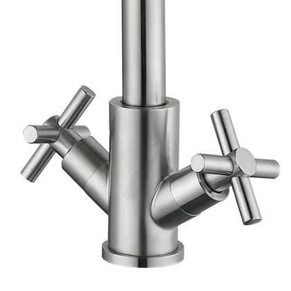 Змішувач для кухні Lidz Wind 161F двохвентильний LDWIN161FNKS46098 Nickel — Photo 2