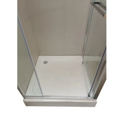 Душова кабіна з низьким піддоном Mixxus Style SCT01-90x90x200-TR Chrome прозоре скло 6мм (MI8433) — Photo 5