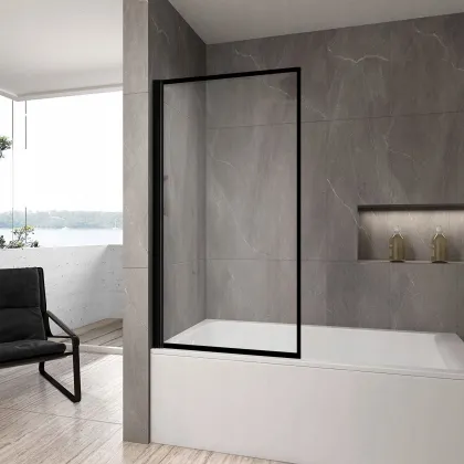 Шторка для ванни REA LAGOS 70 BLACK — Photo 1