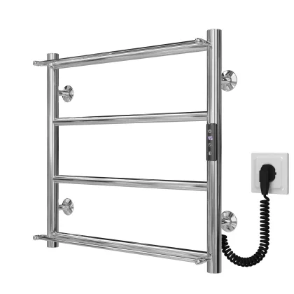 Рушникосушарка електрична Ladder П4 400х500 Deffi нержавіюча сталь (Хром, JD03, Праве підключення) — Photo 1