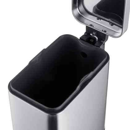 Відро для сміття з плавним закриттям прямокутне Mixxus Premium Quadro-TC0105 SS Color 5л колір нержавійка (MI7062) — Photo 11