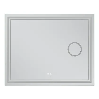 Дзеркало Mixxus Premium QUADRO MR20-100x80 з Led Touch, Anti-fog, димером, регулятором яскравості, лінзою (MP6623) — Photo 4