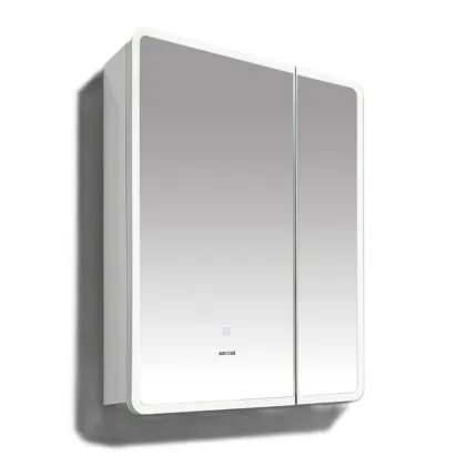 Дзеркальна шафка Mixxus Premium Olivary CM01-60x70x13 з LED Touch, димером, регулятором яскравості (MI8294) — Photo 12