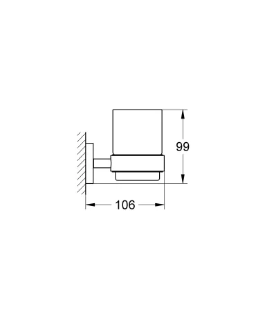 Стакан для зубних щіток Grohe Essentials New (40447001) — Photo 4