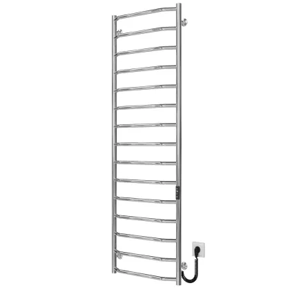 Рушникосушарка електрична Трапеція П15 500х1600 Deffi нержавіюча сталь (Хром, JD03, Праве підключення) — Photo 1