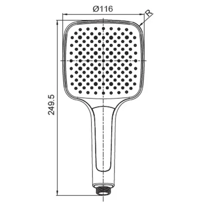 Лійка для душу Koer KP-0402-03 (3 функції) (KR4987) — Photo 1
