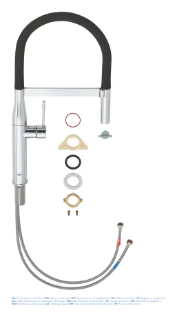 Змішувач для кухні з гнучким виливом Grohe Essence New (30294000) — Photo 9