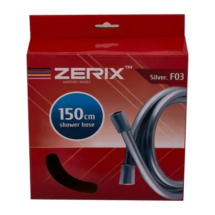Шланг Zerix Silver.F03 - 150см Упаковка коробка  (ZX5561) — Photo 2