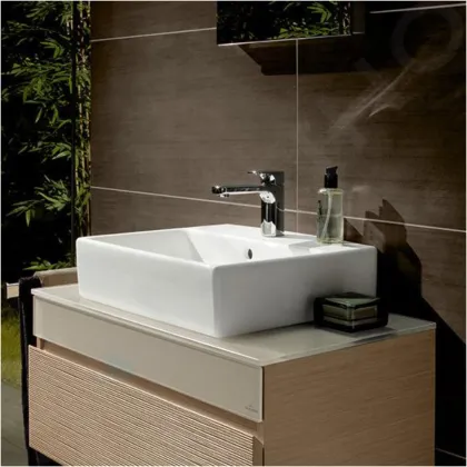 MEMENTO умивальник меблевий 60*42см, з отв, з переливом, Star White CeramicPlus — Photo 2