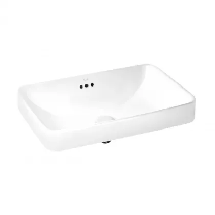 Раковина Qtap Jay 590х410х155 White з донним клапаном QT0711K425W — Photo 3