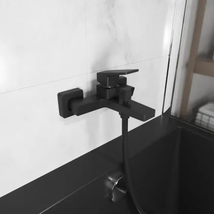 CUBE змішувач для ванни, Black Matt — Photo 2
