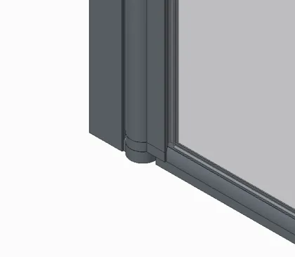 Шторки скляні на ванну Koer SR BS01-80x140-TR-01 прозоре скло 6мм, хром (KR5400) — Photo 1