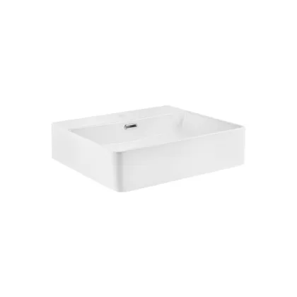 Раковина Qtap Nando C 500х420х125 White з донним клапаном QT12117050CW — Photo 2