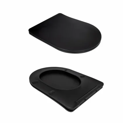 Унітаз підвісний Qtap Taurus Ultra Quiet 515×360×350 мм, Matt Black, з сидінням Slim Duroplast / Soft-close / Quick Release QTTAU28BLM50504 — Photo 7