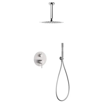 IMEX MONZA BRUSHED NICKEL Набір для душу, матовий нікель