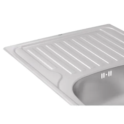 Кухонне миття Qtap 7850 0,8 мм Satin (QT7850SAT08) — Photo 5